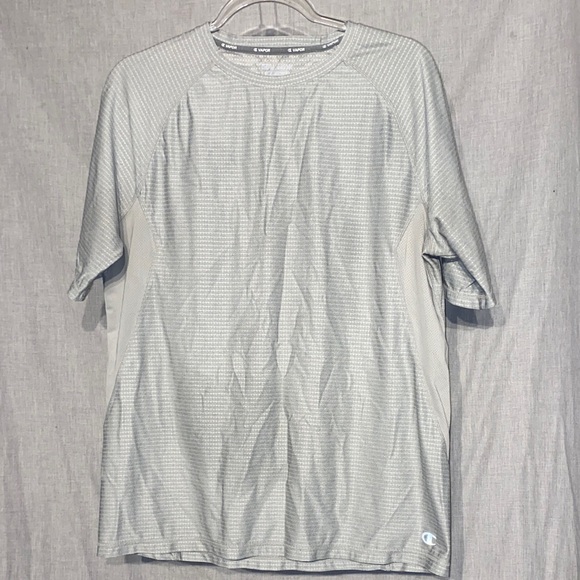 Champion Light Gray Men's Short Sleeve Tee - Picture 1 of 2